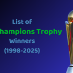 ICC Champions Trophy विजेताओं की सूची (1998-2025) – पूरी जानकारी ICC Champions Trophy, inhindiwise